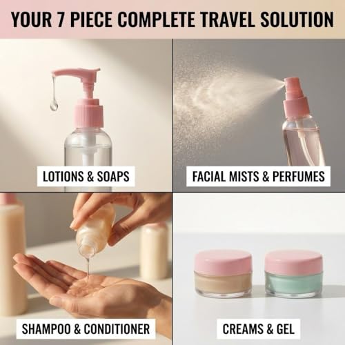 Temperia Travel Bottles for Toiletries