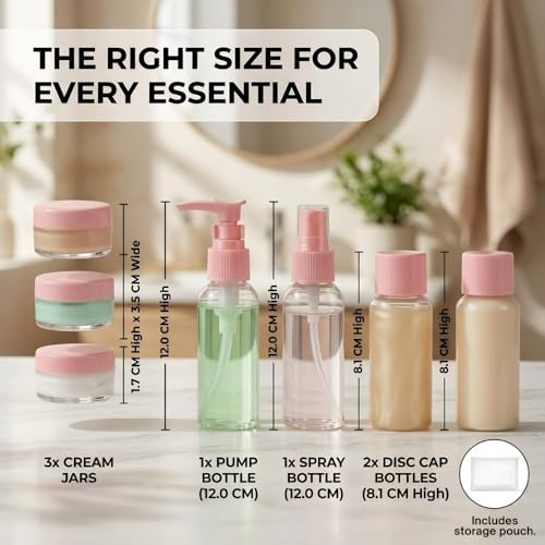 Temperia Travel Bottles for Toiletries