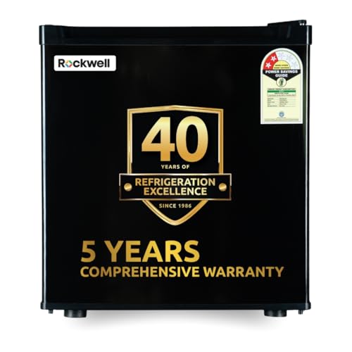ROCKWELL 47L Mini Refrigerator with Freezer, 2 Star, 5 Year Warranty