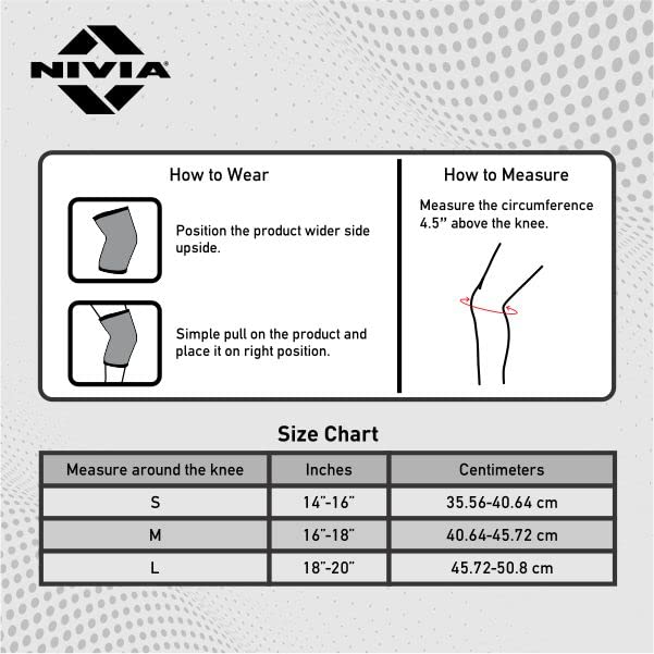 Nivia Knitted Knee Support,