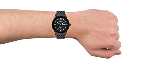 TIMEX Trend Round 41mm Black Dial Analog Men Watch - TW2T50400AP - Image 4