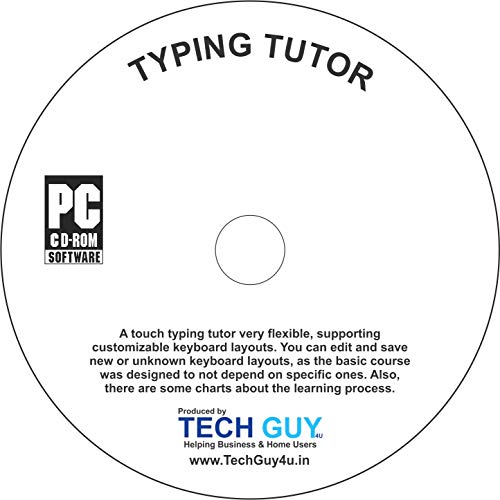 Typing Tutor PC CD-ROM Software