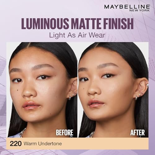 Maybelline New York Super Stay Lumi Matte Liquid Foundation, 220 - Image 7