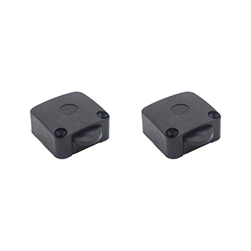 PACK OF 2 Black Wood Mech Wardrobe Cabinet Door ON/OFF Light Control Switch