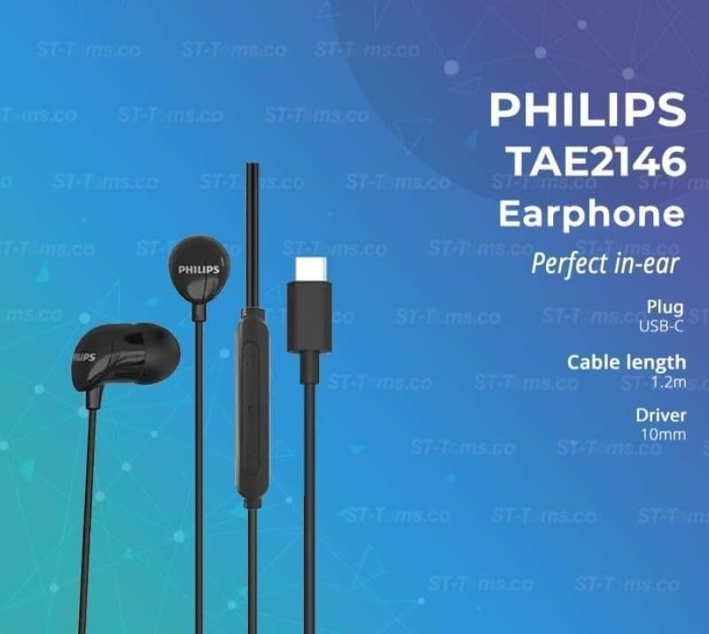 PHILIPS TAE2146BK in-Ear Wired Headphones
