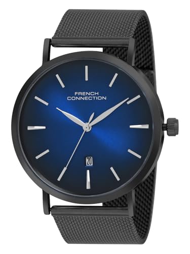 French Connection Epix Blue Round Dial Mens Analogue Watch FCN086UBM - Image 3
