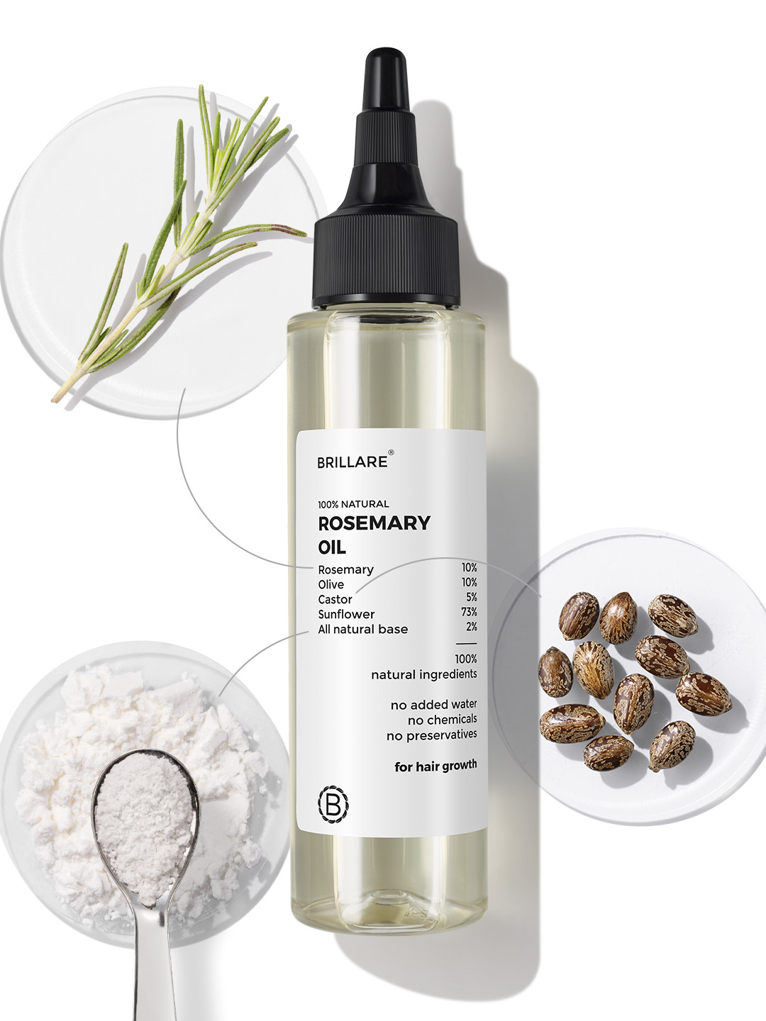 BRILLARE 10% Rosemary Hair Oil