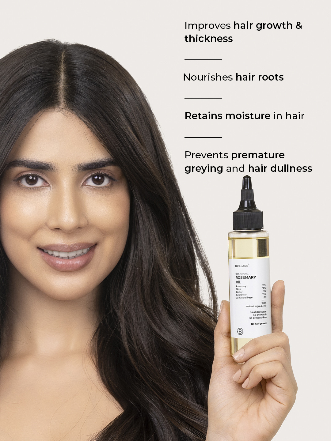 BRILLARE 10% Rosemary Hair Oil