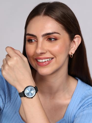 French Connection Sky Blue Dial Analog Watch for Women -FCC02BM - Image 6