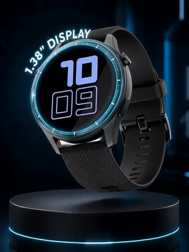 Noise Crew 1.38 Round Display with Bluetooth Calling, Metallic fi - Image 2