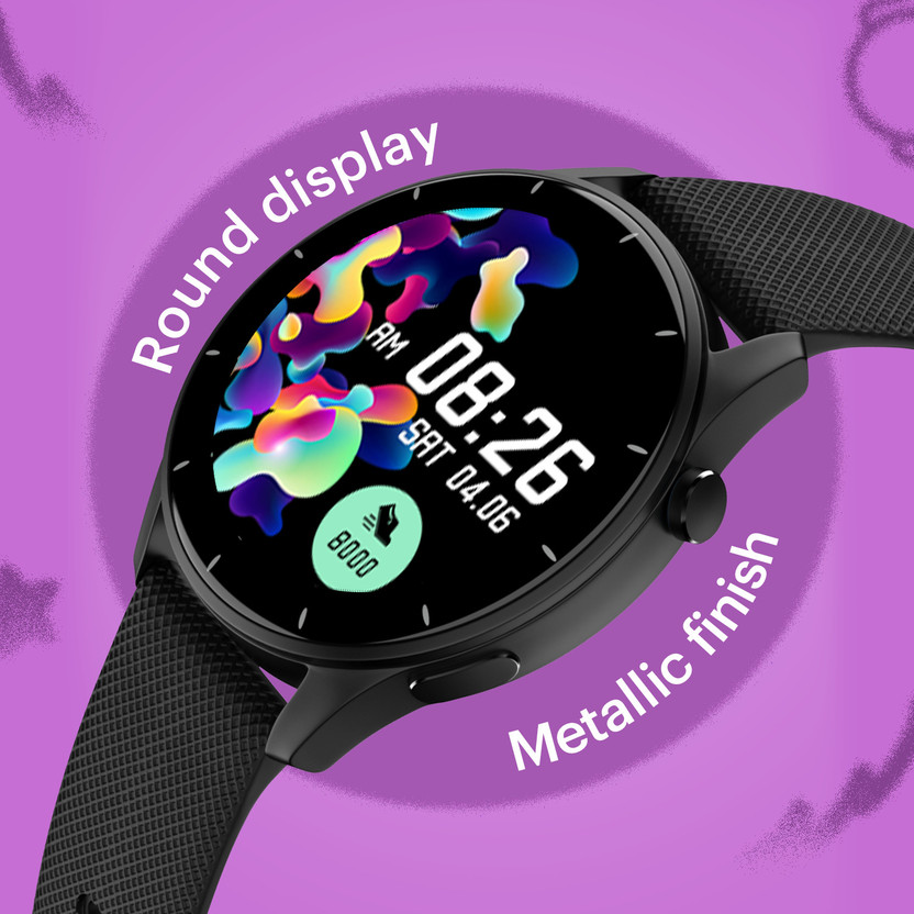 Noise Crew 1.38 Round Display with Bluetooth Calling, Metallic fi - Image 5