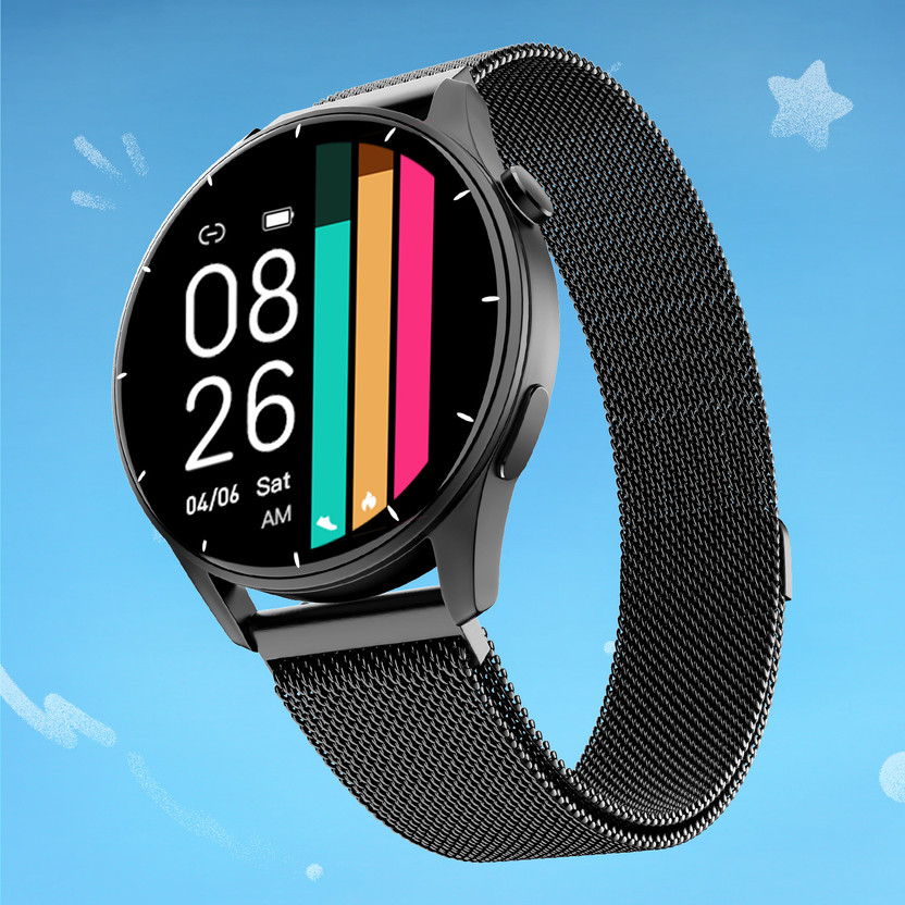 Noise Crew 1.38 Round Display with Bluetooth Calling, Metallic fi - Image 9