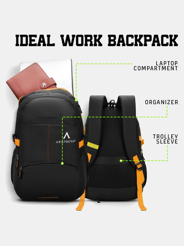 ARISTOCRAT Large 32 L Laptop Backpack Bloom 02 Lightweight Casual - Image 4