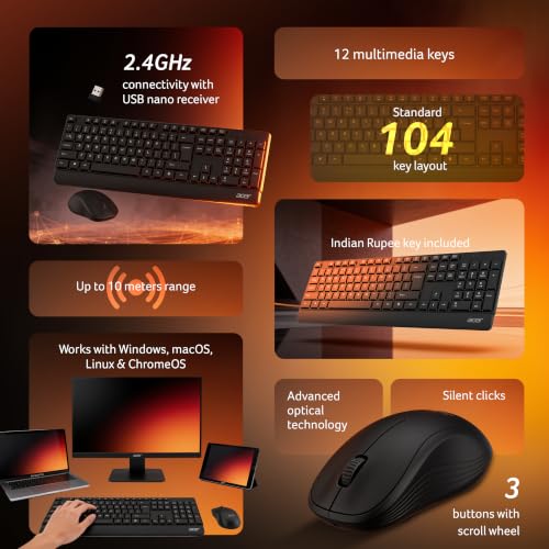 Acer OfficeLite KM300 Wireless Keyboard