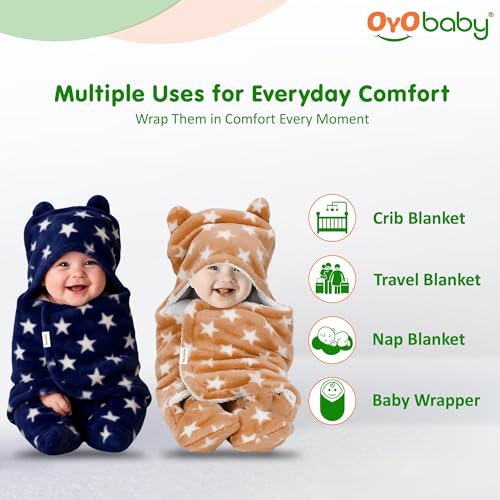OYO BABY Baby Hooded Blankets