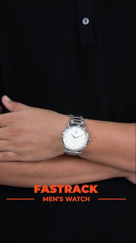 Fastrack Stunners White Dial Silver