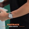 Fastrack Stunners White Dial Silver
