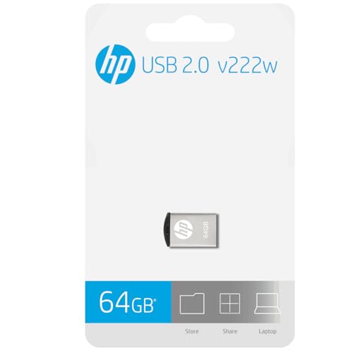 HP v222w 64GB USB 2.0 Pen Drive, Metal Silver - Image 7