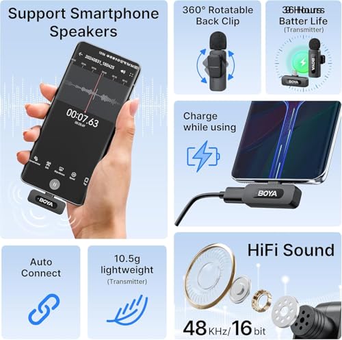 BOYA V10 Series Wireless Lavalier