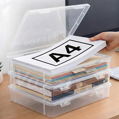 VazzLox A4 Clear File Storage