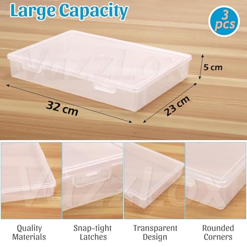 VazzLox A4 Clear File Storage
