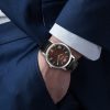Titan Karishma Brown Dial Black Leather Strap Analog Watch - For - Image 3