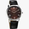 Titan Karishma Brown Dial Black Leather Strap Analog Watch - For - Image 4