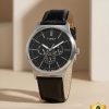 Titan Karishma Brown Dial Black Leather Strap Analog Watch - For - Image 8
