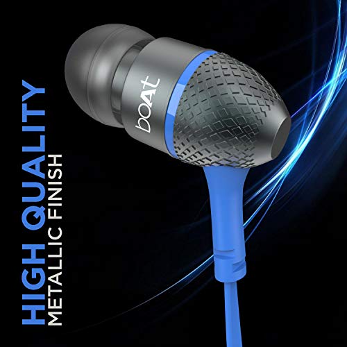 boAt Bassheads 225 Wired in Ear Earphone with Mic (Blue) - Image 5