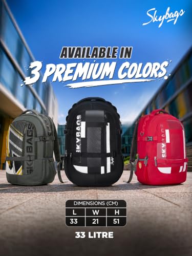 Skybags Cipher 32L Laptop Backpack (Upto 16"), 3 Compartments - Image 6