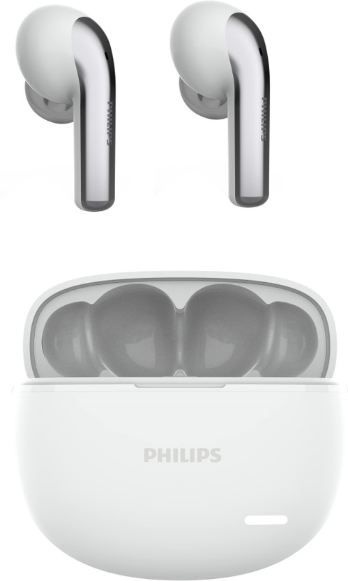 PHILIPS TAT1179WT/94 Bluetooth Headset (White, True Wireless)