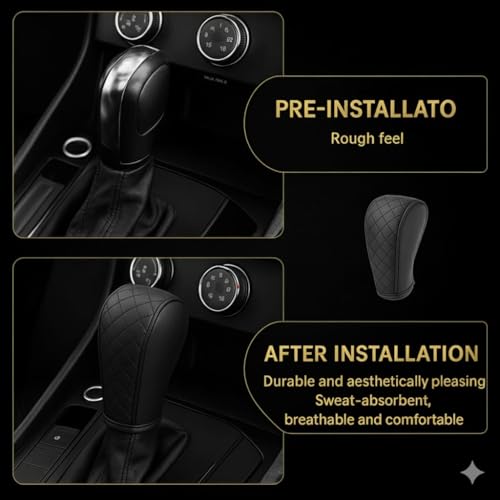 DETACHI Car Gear Knob Cover