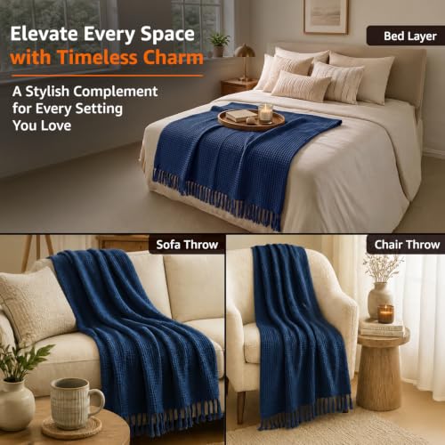 Amazon Basics Waffle Throw Blanket