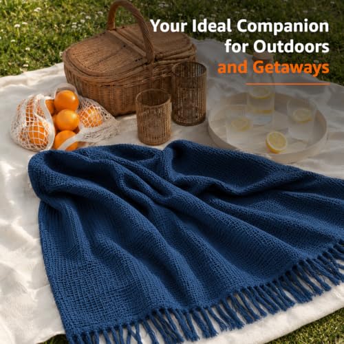 Amazon Basics Waffle Throw Blanket