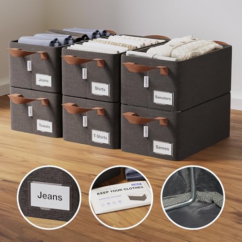 BOXJOY 6 Pcs Wardrobe Cloth