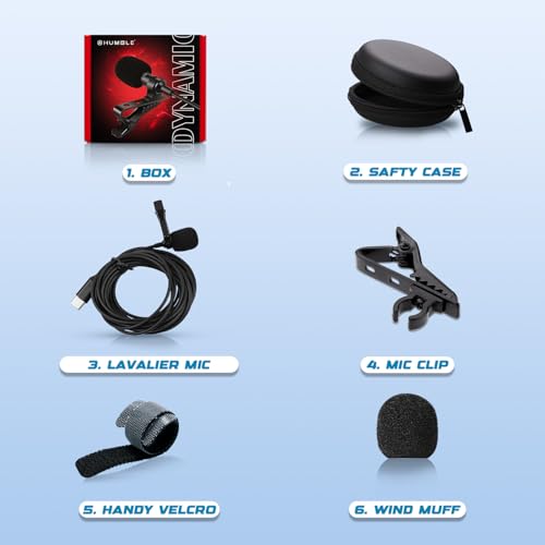 Humble® HB-C01 Lavalier Lapel Condenser