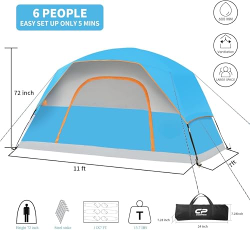 3-8 Person Family Camping Tent