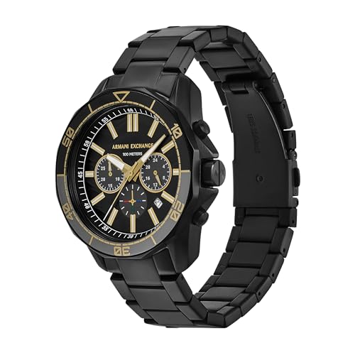 Armani Exchange A|X Dive-Inspired Stainless Steel Watch for Men - Image 2
