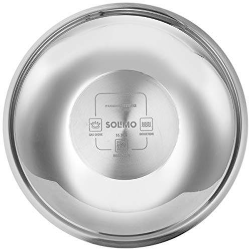 Amazon Brand - Solimo Stainless Steel Triply Tasla-Silver, 28cm - Image 6