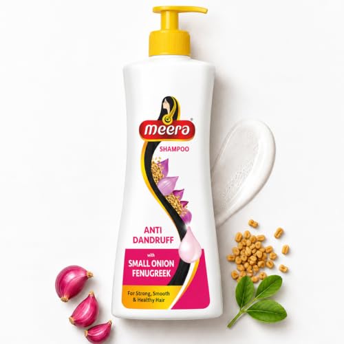 Meera Anti-Dandruff Shampoo, With Small Onion and Fenugreek, 340ml - Image 3