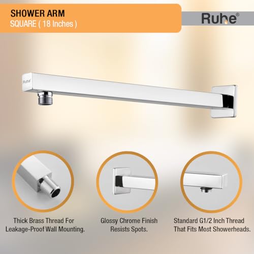 Ruhe® Square Shower Arm| Premium