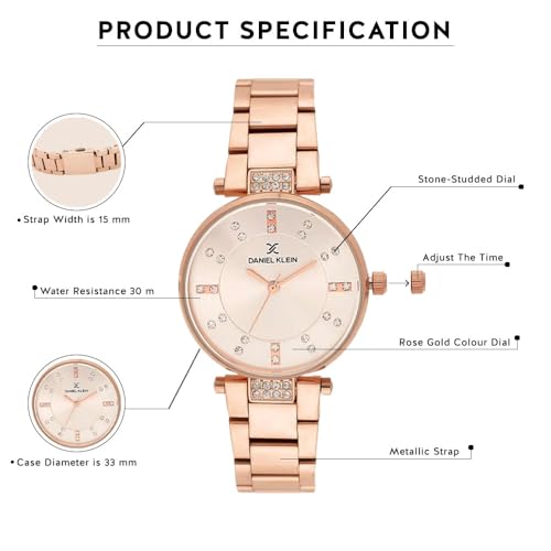 Daniel Klein Stainless Steel Analog