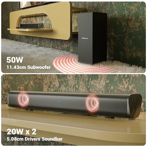 ZEBRONICS 90 Watts, Compact Soundbar