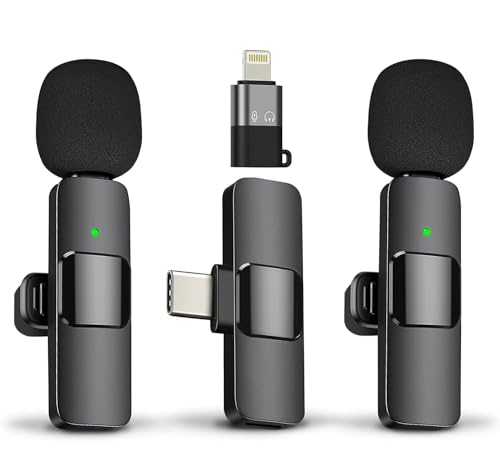 TECHNOVIEW Wireless Microphone Lavalier Lapel