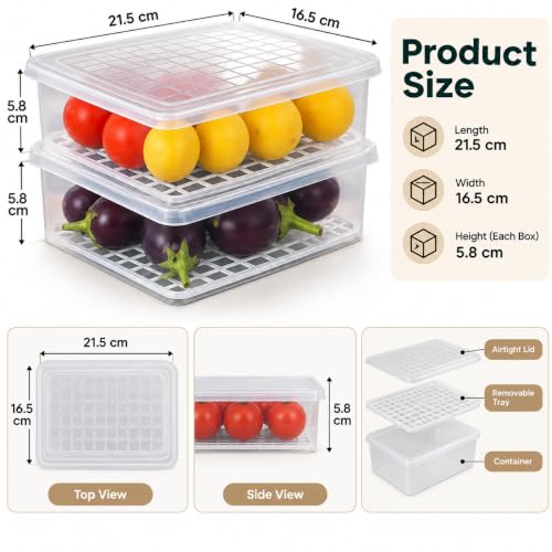 Sulfar Fridge Storage Boxes Fridge