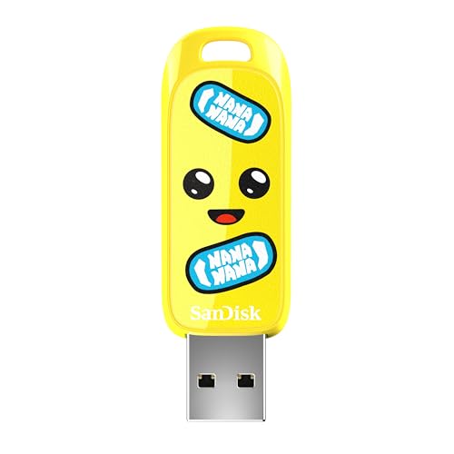SanDisk Peely Edition USB - Fortnite, 64GB, Up to 130MB/s, 5Y Warranty