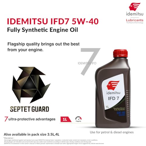 Idemitsu IFD7 5W-40 SN/A3B4 Full
