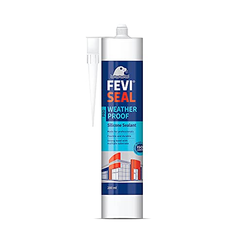 FEVISEAL WEATHERPROOF PRO WHITE, 280 ML, Silicone, Pack of 1