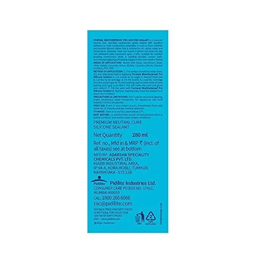 FEVISEAL WEATHERPROOF PRO WHITE, 280 ML, Silicone, Pack of 1 - Image 7