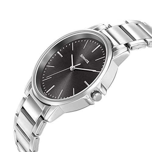 Sonata Essentials Quartz Analog Black